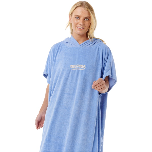 2026 Rip Curl Womens Classic Surf Hooded Towel 00ZWTO - Blue